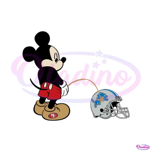 funny-mickey-49ers-piss-on-detroit-lions-svg