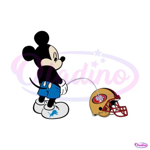 funny-mickey-lions-piss-on-san-francisco-49ers-svg