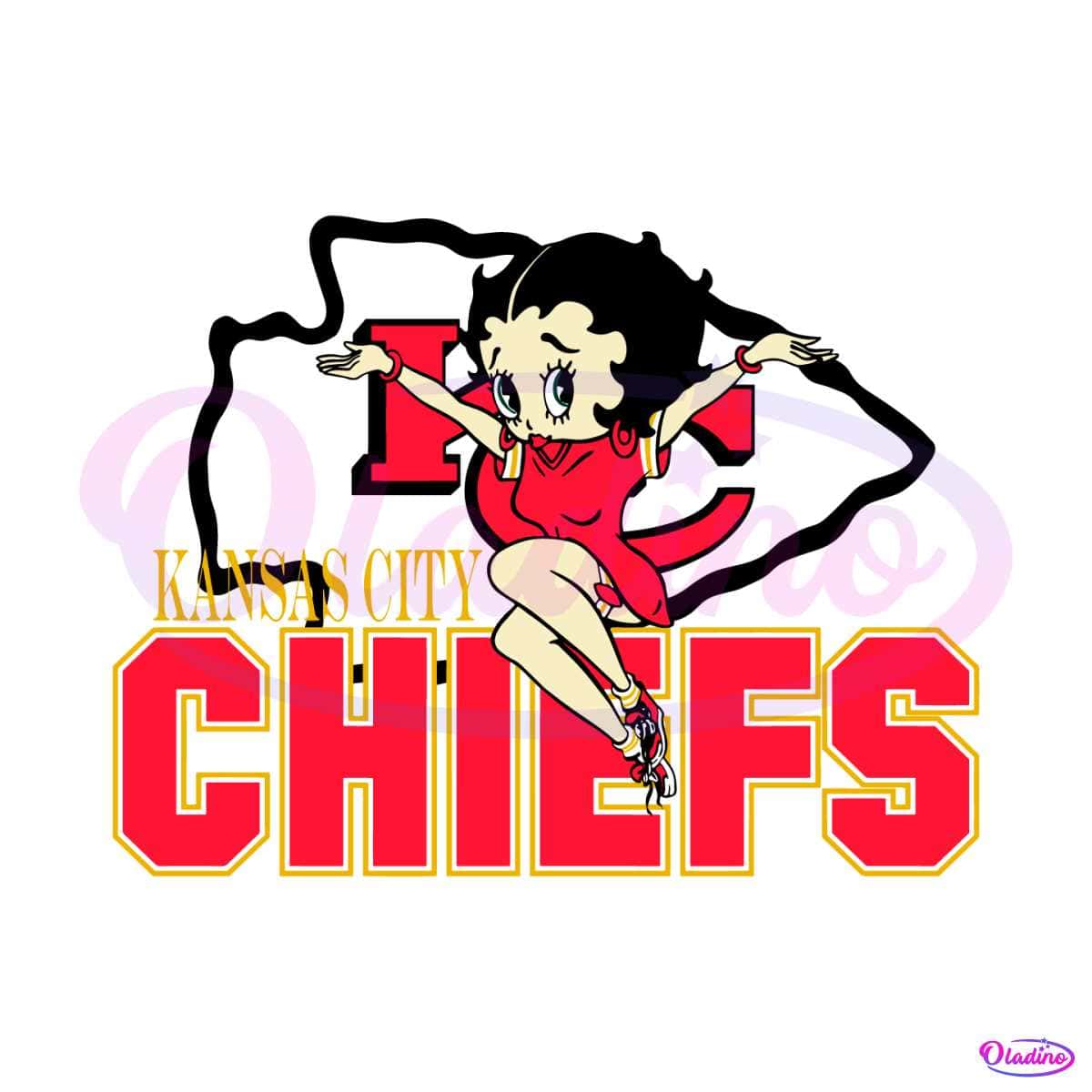 Kansas City Chiefs Mascot Girl SVG