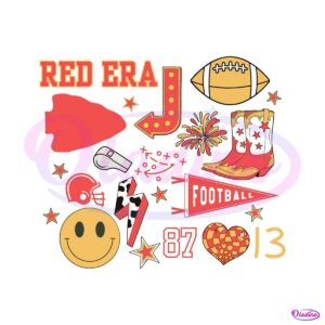 retro-red-era-football-kelce-swift-png