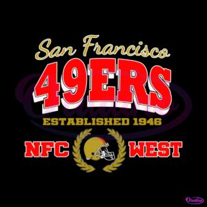 San Francisco 49ers NFC West Logo SVG