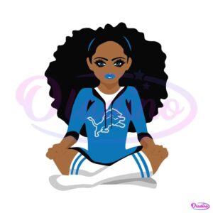 football-detroit-lions-black-girl-svg