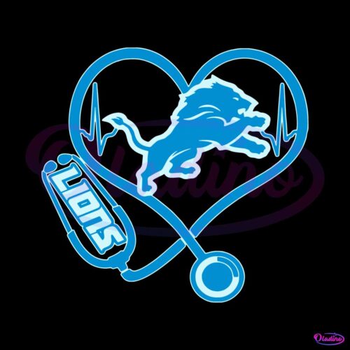 detroit-lions-heart-stethoscope-svg