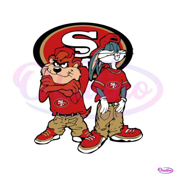 looney-tunes-hip-hop-san-francisco-49ers-svg