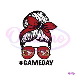 san-francisco-49ers-messy-bun-mom-game-day-svg