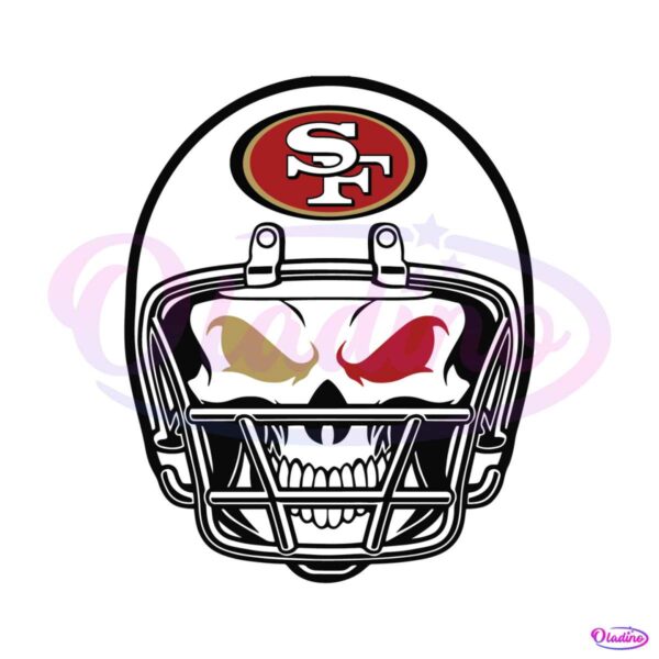 san-francisco-49ers-skull-helmet-svg
