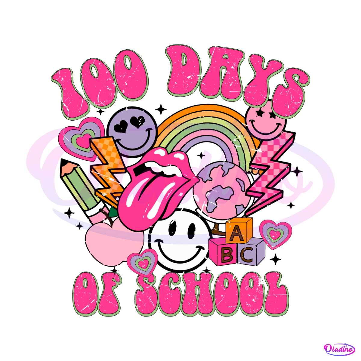 groovy-happy-100-days-of-school-svg