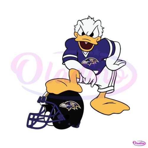 donald-duck-baltimore-ravens-helmet-svg