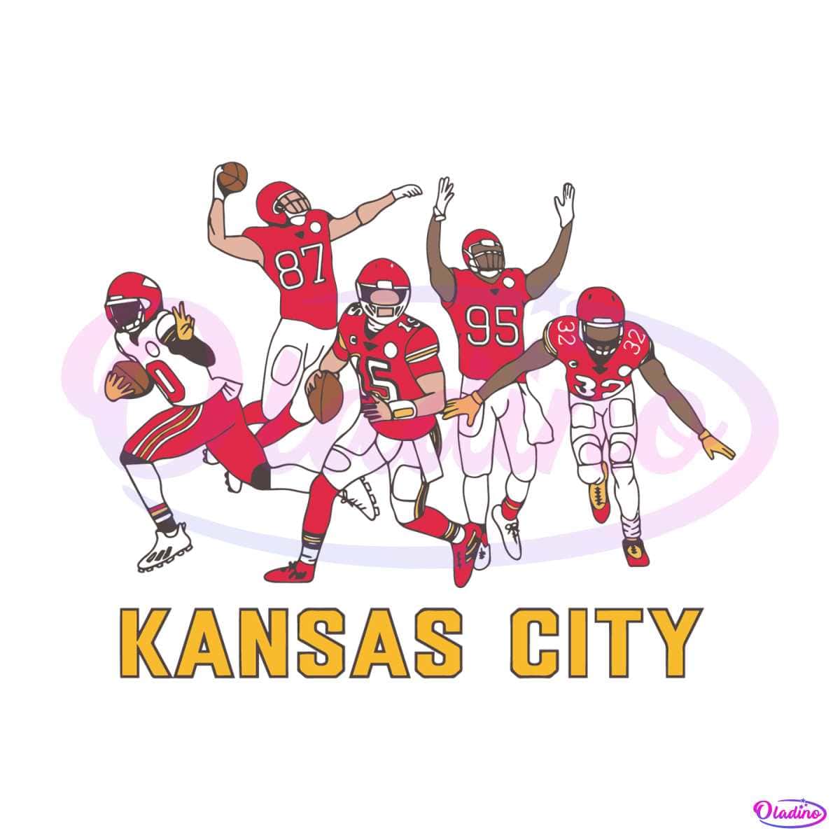 Kansas City Chiefs Football Player SVG