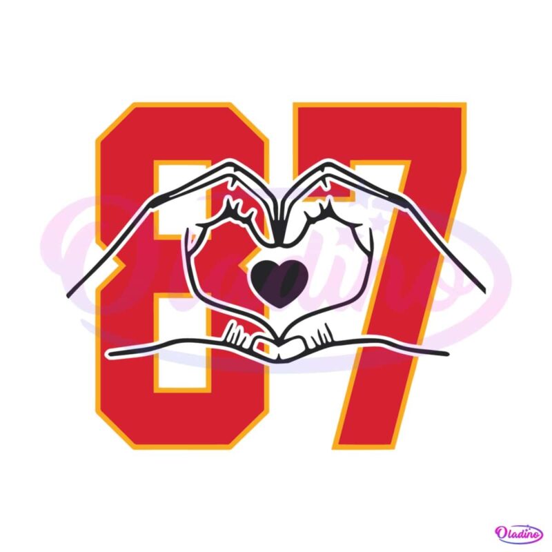 kelce-heart-hands-87-red-kingdom-svg