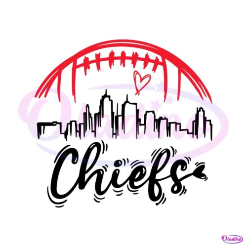 nfl-kc-chief-football-skyline-svg