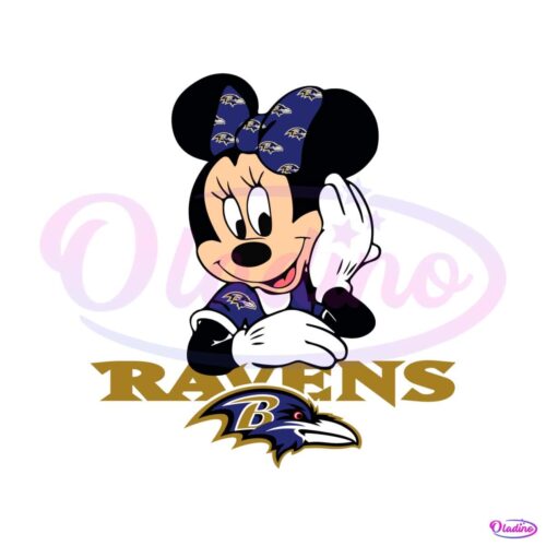 minnie-mouse-baltimore-ravens-football-svg