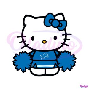 hello-kitty-detroit-lions-cheerleader-svg