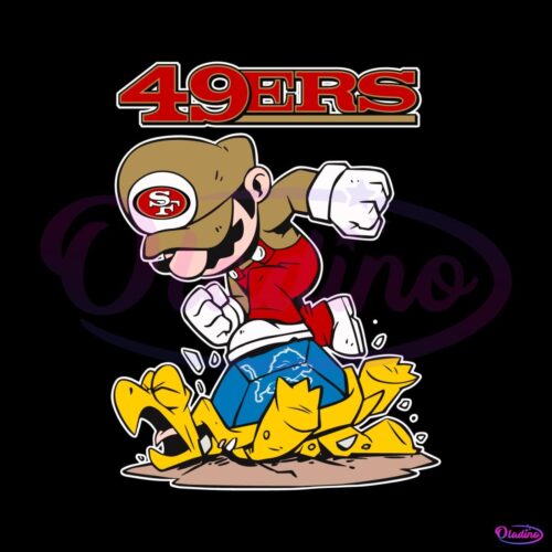 mario-49ers-stomps-on-detroit-lions-svg