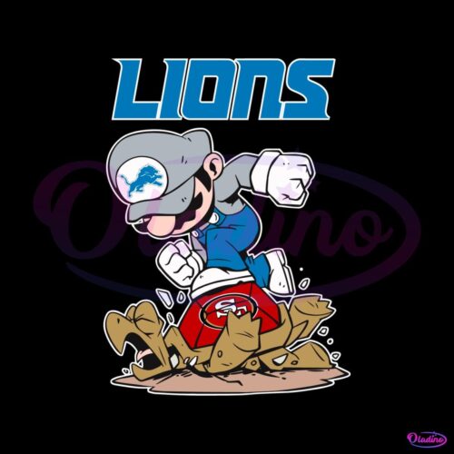 mario-lions-stomps-on-san-francisco-49ers-svg