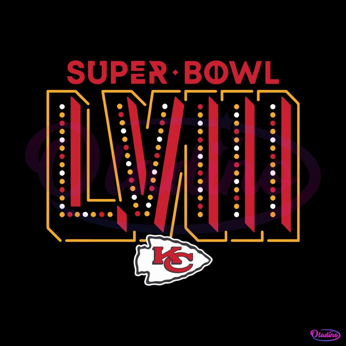 Super Bowl LVIII Kansas City Chiefs Logo SVG