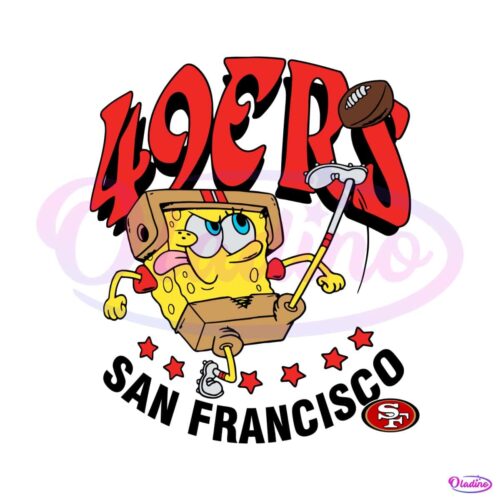 san-francisco-49ers-super-bowl-lviii-spongebob-svg