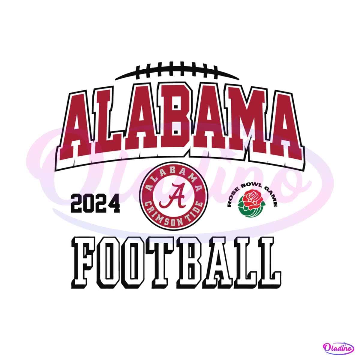 Alabama Crimson Tide Football Rose Bowl SVG