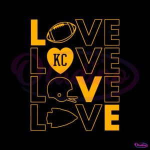 love-kansas-city-football-helmet-svg