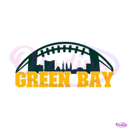 green-bay-football-skyline-svg-digital-download