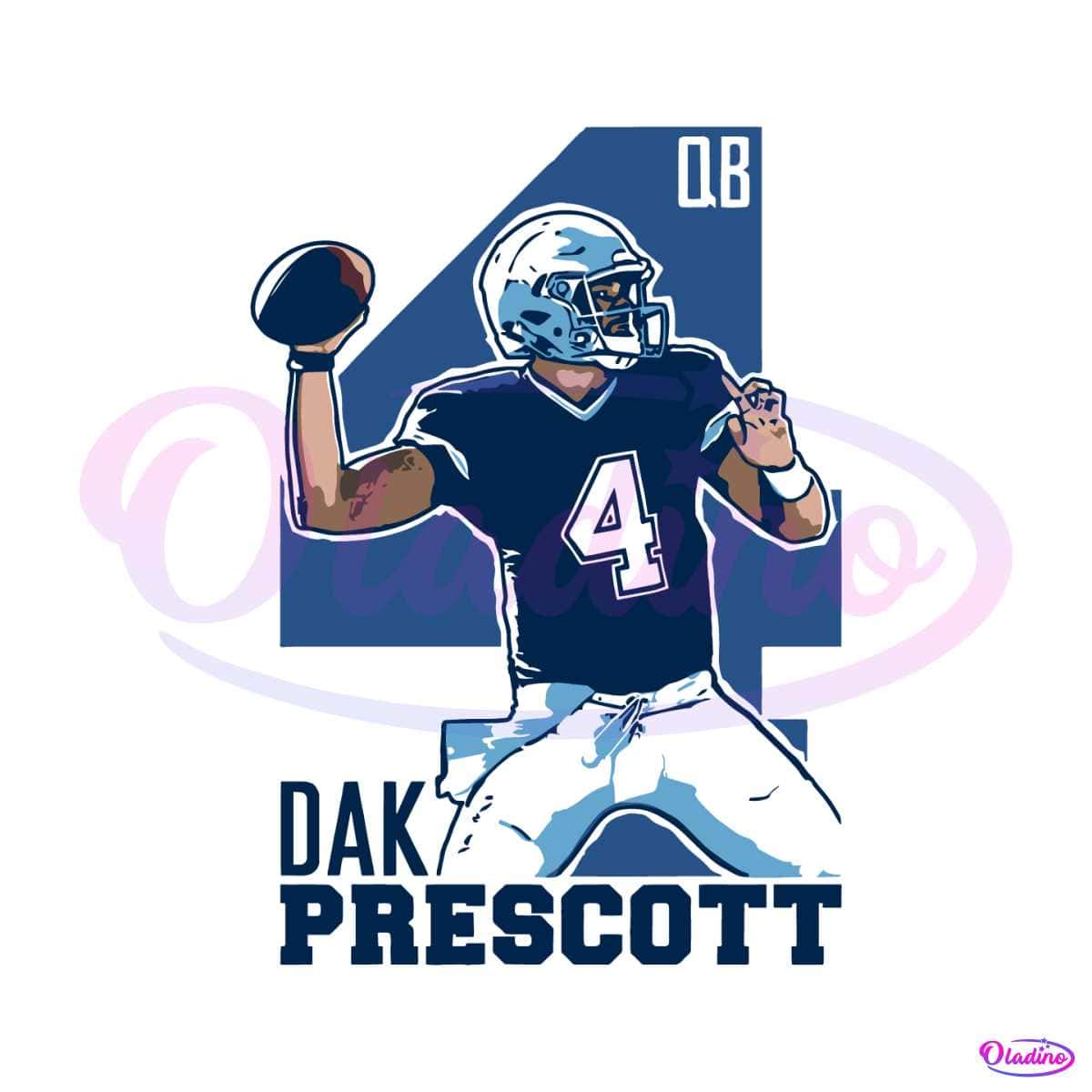 Dak Prescott Dallas Cowboys Player Svg Digital Download