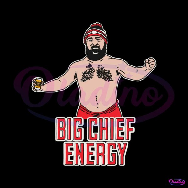 big-chief-energy-jason-kelce-shirtless-svg