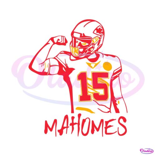 mahomes-15-red-kingdom-football-svg