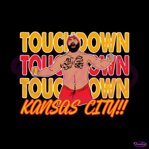 retro-jason-kelce-touchdown-kansas-city-svg