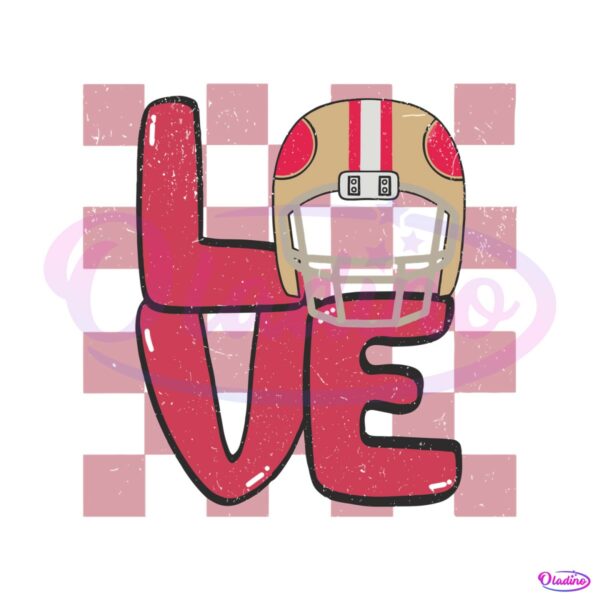 vintage-love-49ers-football-helmet-svg
