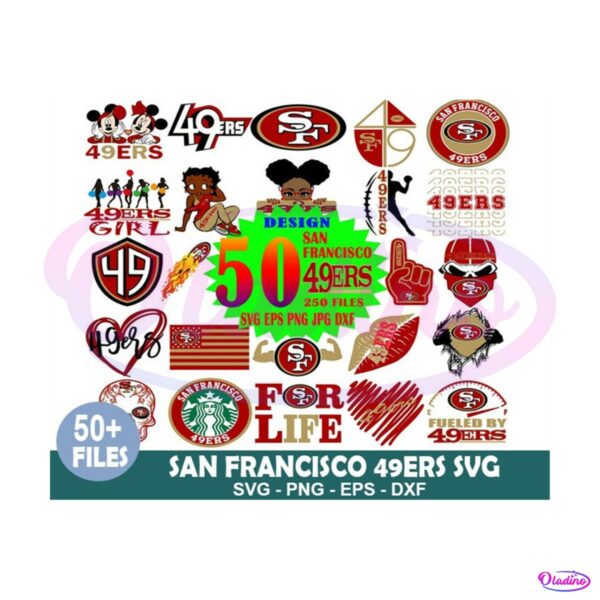 San Francisco 49ers Football Team Logo SVG Bundle