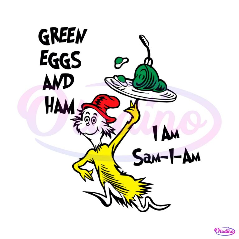Dr Seuss Green Eggs And Ham SVG