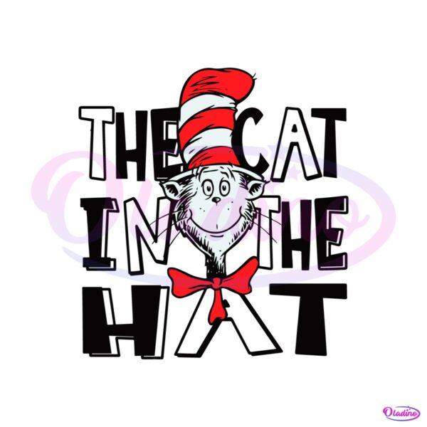dr-seuss-the-cat-in-the-hat-svg