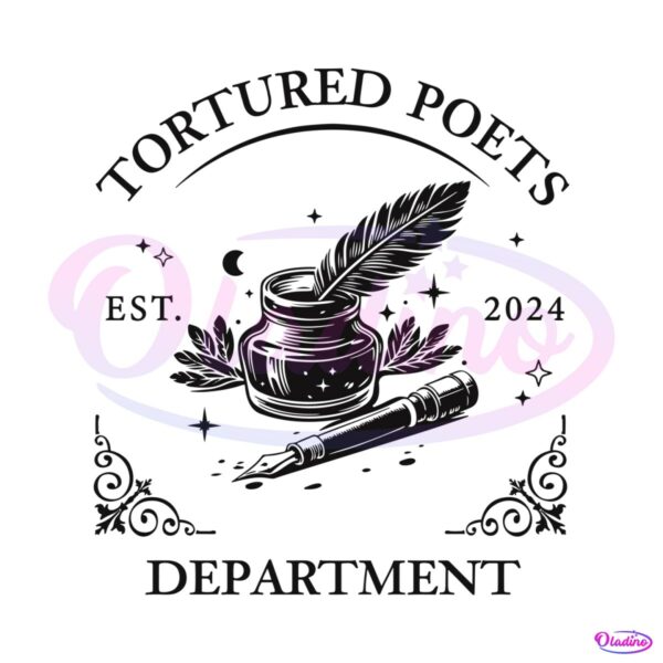 Taylor Swift The Tortured Poets Department SVG