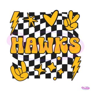 checkerboard-hawks-ncaa-team-svg