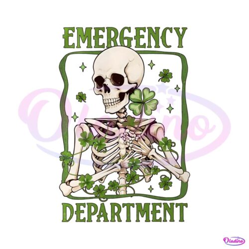 emergency-department-st-patricks-day-skeleton-png