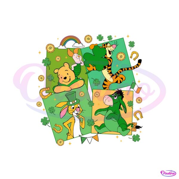 cute-winnie-the-pooh-with-shamrock-png