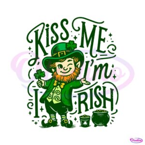 kiss-me-im-irish-leprechaun-svg