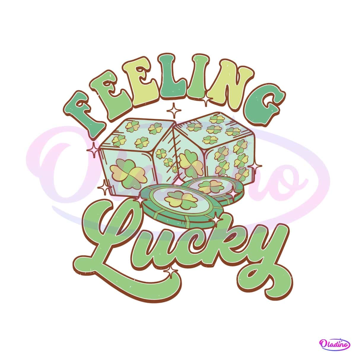 Lucky Four Leaf Clover SVG