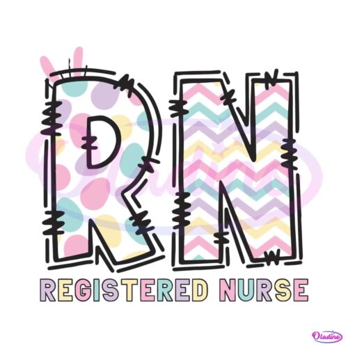 retro-rn-registered-nurse-easter-svg