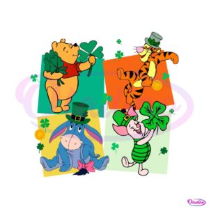 disney-pooh-characters-lucky-patricks-day-svg