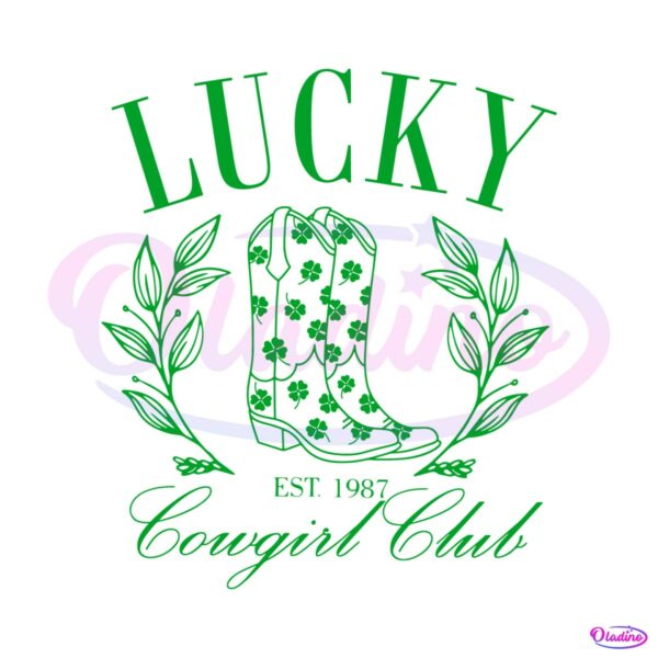 lucky-cowgirl-club-est-1987-svg