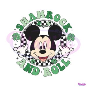 mickey-shamrock-and-roll-patricks-day-svg