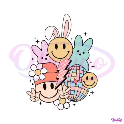 easter-bunny-disco-ball-lightning-bolt-svg