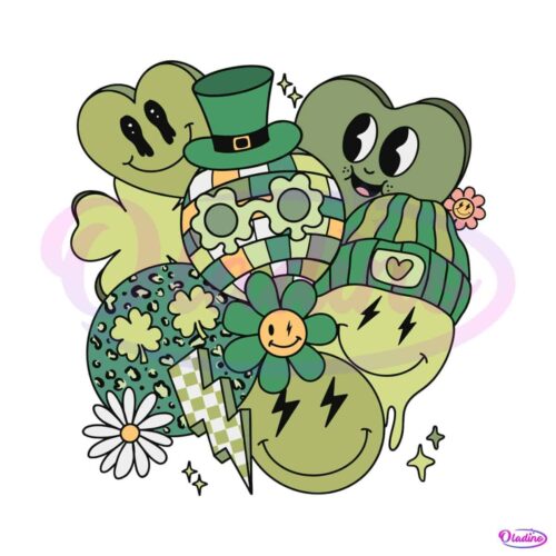 retro-patricks-day-shamrock-smiley-face-svg