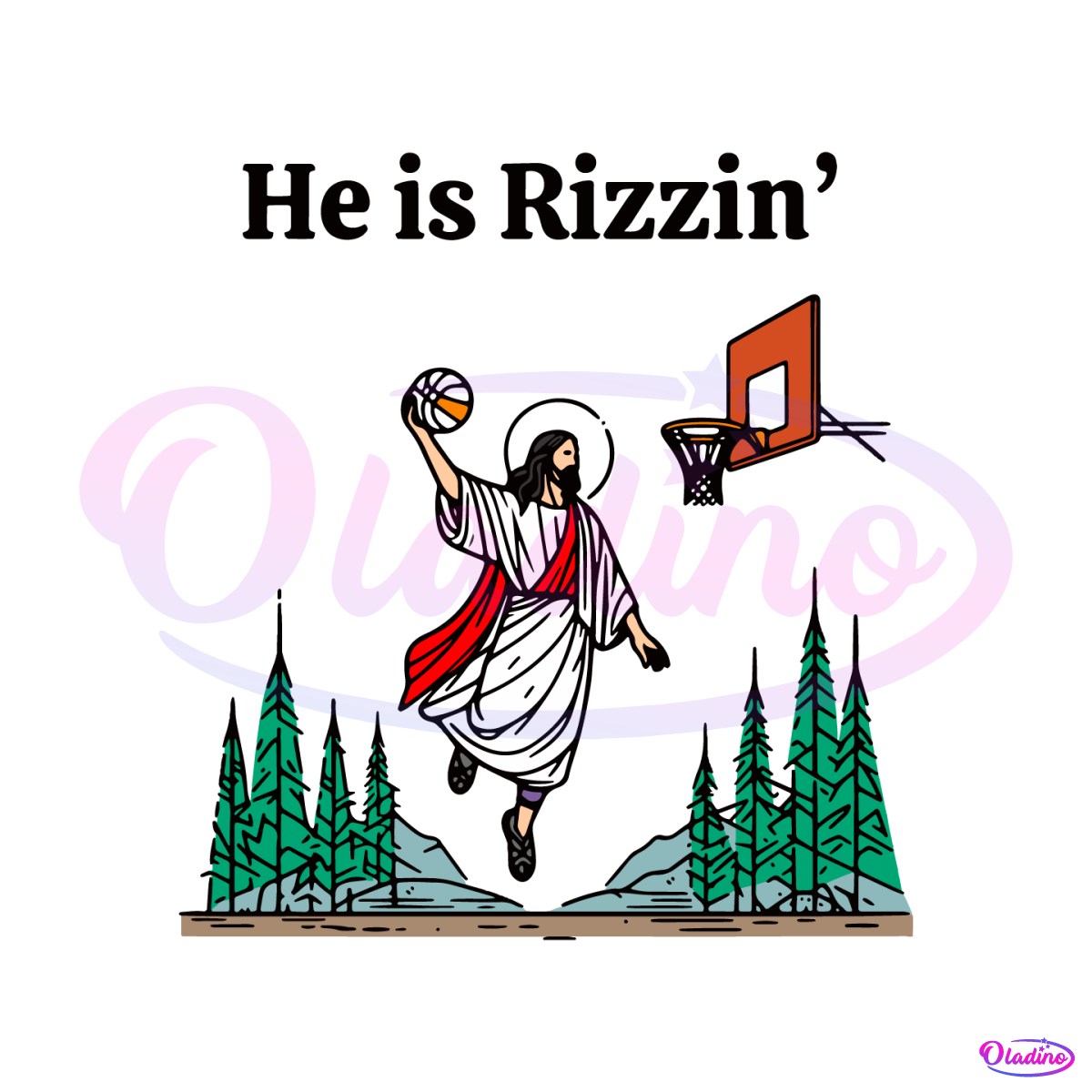 he-is-rizzin-funny-easter-jesus-svg