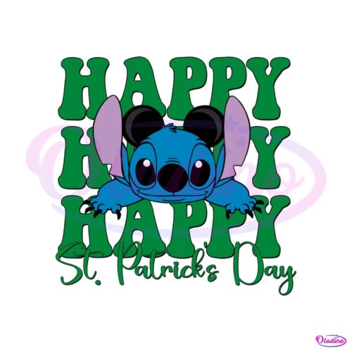 st-patricks-day-cute-stitch-svg