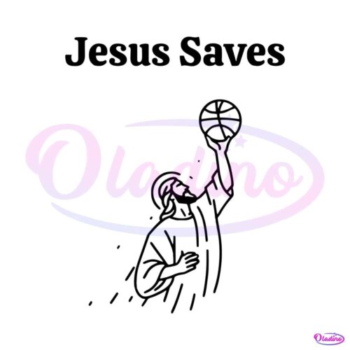 retrojesus-saves-playing-basketball-svg