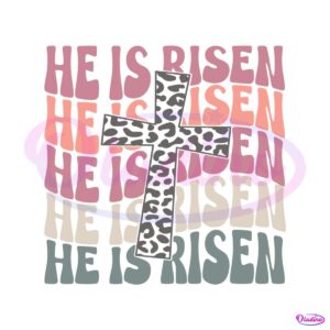 retro-he-is-risen-easter-cross-svg