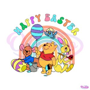 pooh-friends-happy-easter-day-svg