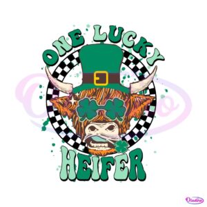 highland-cow-one-lucky-heifer-svg